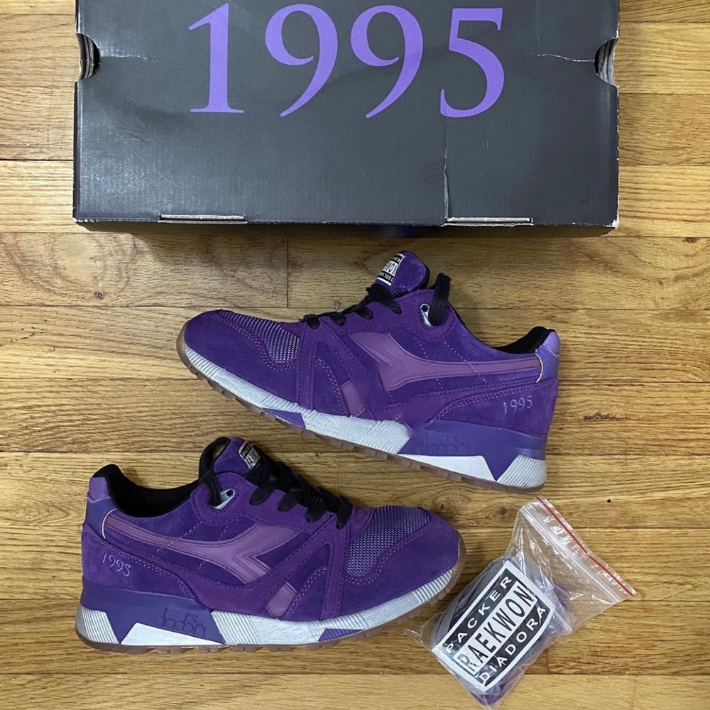 Diadora Raekwon Purple tape by Packers.